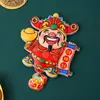 Imán de Nevera 3D Dios de la Riqueza Año Nuevo Dibujo Animado Creativo Dios de la Riqueza Imán Magnético para Nevera Tendencia Nacional Cultural y Creativo Pequeño Regalo Conmemorativo