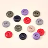 Botones Redondos de Resina Coloridos al por Mayor Dos Agujeros Botones para Ropa de Bebé Camisa Botones Decorativos Versátiles Botones para Camisa Polo Cosidos a Mano