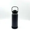 Diseñada Especialmente para Uso Transfronterizo, Termo de Acero Inoxidable 304 de Gran Capacidad con Asa para Exteriores, Botella con Espacio para Doble Bebida, Botella de Agua Deportiva Portátil