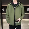 Jaqueta Masculina Mais Vendida 2026 Novo Estilo Roupa de Trabalho Corta-vento com Capuz Jaqueta Fina Casaco Masculino à Prova de Vento e Impermeável