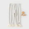 Leggings de Bebé Primavera 2026 Conjunto de Primavera Leggings para Niñas Pantalones Largos para Niños Encaje Dulce Leggings Versátiles
