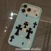 Funda tipo cruz dorada estilo coreano adecuada para Apple 17 Pro Max, iPhone 16, 3D 14 y los nuevos modelos Apple 15