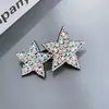 Grampo de Cabelo Estrela de Cinco Pontas Feminino Celebridade da Internet Grampo de Cabelo com Strass Adorno de Cabeça Franja Clipe Lateral Acabamento de Cabelo Quebrado Traseiro Clipe Ferramenta