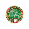 Decoraciones de Fiesta Temática Navideña de Dibujos Animados Papá Noel Muñeco de Nieve Platos de Papel Vasos Servilletas Mantel Vajilla para Fiesta Suministros