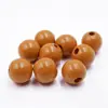 Cuentas de Madera Coloridas de 16 mm Cuentas de Madera Coloridas Puras Pintura al Agua Madera de Loto Cuentas Redondas Abalorios Decoración del Hogar Accesorios de Joyería DIY