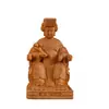 Talla en Madera de Ciprés de la Estatua de la Diosa Mazu, Talla en Madera Maciza Decoración del Hogar, Diosa del Mar de Meizhou, Artesanías de la Madre Celestial, Decoración del Hogar