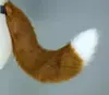 Cauda de Animal Longa Feita à Mão Exposição de Anime Cosplay Maid Menina Gato Cauda de Raposa Realista Pingente de Cauda de Raposa Lolita