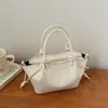 Bolsa de Ombro Transversal Casual Simples Moda Retrô Textura Tendência Cor Sólida Ins para o Trabalho Nova Coleção Primavera 2026