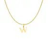 Collar con Colgante de Letra Inglesa A-Z de Venta Caliente Transfronteriza para Mujer Moda Acero Inoxidable Versátil Cadena para Clavícula Joyería