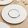 [Liquidación] Plato de Cena Occidental de Porcelana Blanca con Puntos de Perla Lluvia de Meteoros de Fábrica con Borde Dorado, Plato de Comedor de Hotel de Alta Gama, Vajilla de Porcelana Blanca