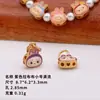 Prata 925 Banhada a Ouro Acessórios Labubu com Contas Miçangas Espaçadoras Acessórios Pulseira Colar Acessórios DIY Pingente Corda Tecida à Mão