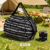 Bolsa Acordeão Bolsa de Compras de Supermercado Bolsa Tote Portátil Enrolável Bolsa Nuvem Bolsa de Armazenamento de Grande Capacidade Bolsa de Compras Dobrável