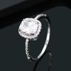 Anel Exagerado com Pedras Preciosas Estilo Coreano, Anel Feminino Simples de Metal Estilo Nicho, Fornecimento Direto do Fabricante, Exclusivamente para Vendas Transfronteiriças