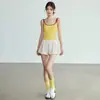 Conjunto esportivo roupa de yoga modelo novo sutiã com calcinha integrada à prova de choque corrida treino Pilates fitness colete