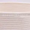 Fábrica atacado sundries balde estilo europeu branco cesta de lavanderia corda de algodão tecido cesta de armazenamento de brinquedos multi-size