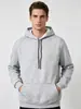 Conjunto Deportivo de Dos Piezas Transfronterizo para Hombre Casual Sudadera con Capucha de Felpa Pantalones de Chándal Engrosados Tallas Grandes Chaqueta Moderna Atractiva