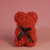 Oso de Rosas de 25 cm Regalo para el Día de San Valentín, Día de la Madre, Cumpleaños Admite Procesamiento Personalizado Arte Floral Flores Eternas Flores Hechas a Mano