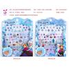 Auténtico oso de fresa autorizado, princesa Blancanieves de hielo con pegatinas adhesivas para uñas infantiles con pegatinas de diamantes para uñas