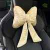 Novo apoio de cabeça e suporte lombar para carro 2026, apresentando um novo design criativo estilo chinês, uma almofada decorativa com laço e fita, e uma almofada para carro