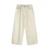 Calça de trabalho versátil NEOISM estilo retrô japonês, moderna, desgastada, rasgada, para homens, calça reta folgada K26619