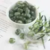 Resina imitación calcedonia con forma de cuentas sueltas perforadas con forma, faceteadas, puntiagudas, falso jade verde, cuentas tipo barril flor flotante, cuentas cuadradas de Dongling verde