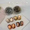 Arte de uñas de otoño e invierno: lentejuelas redondas con purpurina, mini pegatinas de lunares ultradelgadas, color bronce antiguo, deslumbrantes decoraciones para puntas de los dedos, venta al por mayor