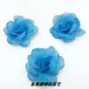 Rosa Pastoral Corsage DIY Pasador Flor Decorativa Flor Artificial Polvo Dorado Flor de Gasa Producto Nuevo 7cm Boda