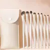 Set de 5 Brochas para Sombras de Ojos Yun Ci, Brocha para Rubor, Brocha para Sombras de Nariz, Brocha Mezcladora para Maquillaje de Ojos, Brocha de Maquillaje de Hoja para Delineador de Ojos