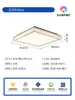 Luz de ventilador sem pás Luz de teto minimalista italiana para quarto Luz de luxo leve sensação de alta qualidade Gota d'água criativa Ventilador elétrico invisível para quarto principal