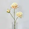Nuevo Producto Rosa Sol Artificial Arreglo Floral para Salón de Bodas Fila de Flores Pared Romántica de Rosas Decoración de Flores Artificiales Flor de Seda Hecha a Mano