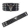 Pulseras de Cuero Punk Retro Europeas y Americanas con Remaches, Pulseras de Cuero con Remaches Personalizadas de Moda, Ventas Directas de Fábrica
