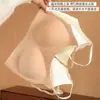 Sutiã sem costura com costas nuas e tecido escovado para outono e inverno, modelo fino, para busto pequeno, push-up, design pull-over, com alças finas e bojos fixos