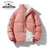 Tendencia de Moda de Invierno Unisex Abrigo de Algodón con Cuello Alto para Hombre Casual Forrado de Polar Cálido Abrigo de Algodón para Pareja con Imágenes para Personalización