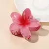 Horquilla de Plumeria de Venta Caliente Transfronteriza Color Degradado Vacaciones en la Playa Clip de Flor de Gel Clip Versátil para la Parte Trasera de la Cabeza de Mujer Venta al por Mayor
