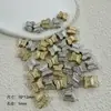 Plástico CCB pequenas contas de borboleta geométricas perfuradas transfronteiriças DIY acessórios para pulseira colar de joias artesanais
