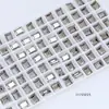 Cristal Dongzhou 8*10 Rocas Medianas Azúcar Cristalizado Pedrería para Uñas Rectangular Ángulo Recto Cubo de Azúcar Fondo Puntiagudo Brillante Vidrio K9 Accesorios para Uñas