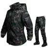 Chaqueta resistente al desgaste transfronteriza para otoño e invierno, forrada de polar, cálida, soft shell, ropa de trabajo táctica para exteriores, impermeable, adecuada para ciclismo y reparto