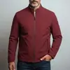 Otoño 2026 Transfronterizo Amazon Chaqueta 3D para Hombre Abrigo Casual Sudadera de Color Sólido Moda Versátil Cremallera Cortavientos