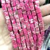 Cuentas cuadradas sueltas de 6 mm, ágata de cristal, piedra emperador, ojos de tigre, cuentas cuadradas de oro verde, accesorios de joyería, cuentas cuadradas semiacabadas
