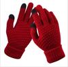 Guantes para pantalla táctil de mujer, tejido jacquard, antideslizantes, cálidos, moda japonesa y coreana, fabricantes de guantes de invierno, personalizados, venta al por mayor transfronteriza