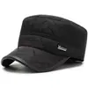Sombrero para hombres de mediana edad y ancianos, sombrero de invierno tipo gorra plana para papá, sombrero de algodón cálido y grueso a prueba de frío para exteriores, abuelo, hombre mayor