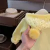 ¡Nuevo Modelo de Tongxingyuan Muestra el Amarillo Blanco del Pollo! Suéter Chaqueta Tejida con Capucha para Bebé Niña Coreana, Grueso, Corte