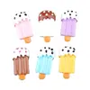 Accesorios de Resina Hechos a Mano Pegamento Blanco Diybb Pin Palo de Helado Funda para Teléfono Móvil de Helado Accesorios para la Cabeza Accesorios para el Cabello Material