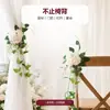 Flor de flor de videira artificial para encosto de cadeira, decoração de casamento, arranjo floral para cenários de casamento, prendedores de cortina florais, nova flor de eucalipto para encosto de cadeira