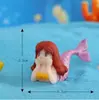 Acessórios de decoração DIY de argila para micro paisagem de sereia