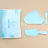 Juego de cubiertos y plato para pastel de red para venta al por mayor, vajilla, plato nube, plástico desechable, suministros para fiesta de cumpleaños y repostería