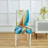 Conjunto de Almofadas Simples para Cadeira Doméstica Capa Elástica para Cadeira de Jantar Capa para Assento de Hotel Capa para Cadeira de Mesa de Jantar Capa para Banqueta Casa