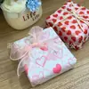 Papel de Regalo con Forma de Corazón de Producto Premium Transfronterizo, Papel de Seda para Regalo Souvenir Creativo de Alto Valor, Papel de Impresión Personalizada Transfronterizo