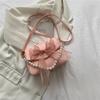 Pearl Chain Small Bag Feminina 2022 Novo Este Ano Moda Casual Textura Bow Shoulder Crossbody Bag