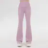 Pantalones de tiburón ajustados de primavera y otoño para mujer, adecuados para personas altas, pantalones de yoga de longitud extendida, pantalones acampanados casuales con protección solar